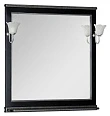 Зеркало Aquanet Валенса 90 черный краколет/серебро - превью 1