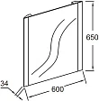 Зеркало Jacob Delafon Replique EB1470-NF 60 см - превью 2