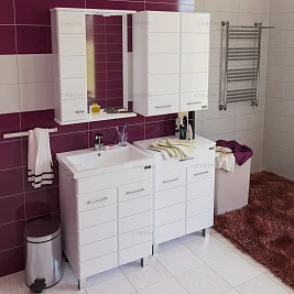Мебель для ванной СанТа Омега 60 напольная, с дверками
