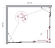 Душевой уголок BelBagno Luce LUCE-AH-22-145/120-C-Cr 145х120 профиль хром, стекло прозрачное - превью 1