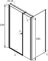 Душевой уголок Radaway Eos KDS 120x80 L - превью 2