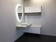 Мебель для ванной Comforty Клеон 120 с L белой столешницей, дуб дымчатый (раковина Comfortу 9110) - превью 2