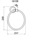 Полотенцедержатель Boheme Vogue Bianco 10135 - превью 1