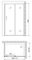 Душевой уголок Gemy Victoria S30191D-A75 110х75 - превью 2