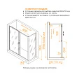 Душевой уголок RGW Passage PA-74 180х70 профиль хром, стекло прозрачное - превью 1