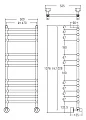 Водяной полотенцесушитель Margaroli Sole 464-11 хром (MA0464NN1102CR) - превью 1