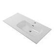 Тумба с раковиной Belbagno Kraft 100 R подвесная, Cemento Grigio - превью 2