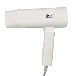 Фен для волос Puff-1802, белый, 1,8 кВт