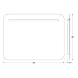 Зеркало Evoform Ledline BY 2145 80х60 см без выключателя 6,5 W - превью 1