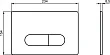 Кнопка смыва Ideal Standard PROSYS Oleas M1 SmartFlush R0117AC - превью 2