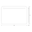 Зеркало Evoform Ledline BY 2147 100х70 см без выключателя 8,5 W - превью 1