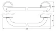 Полотенцедержатель FBS Luxia LUX 029 30 см - превью 2