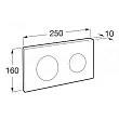 Кнопка смыва Roca Duplo In-Wall PL10 черная матовая - превью 2