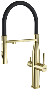 Смеситель для кухонной мойки Kuchenstern ELIT-FE 407GL40 золото