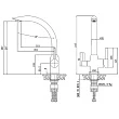 Смеситель Haiba HB70304 для кухни сталь - превью 1