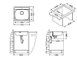 Мойка кухонная Alveus More 10 NAT-90 - превью 2