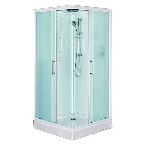 Душевая кабина Esbano Elegancia ESKL100CKR 100x100x210 см, с крышей и LED освещением