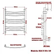 Водяной полотенцесушитель Ника Arc ЛД (г2) 80x50 - превью 2