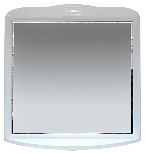 Зеркало Misty Дайна 100 с подсветкой, белая эмаль