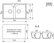 Мойка кухонная Practik PR-M 770-004 77 см, черный оникс - превью 1