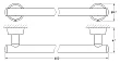 Полотенцедержатель FBS Vizovice VIZ 032 60 см - превью 2