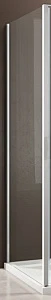 Боковая стенка Allen Brau Priority 3.31014.BA 80x200 серебро брашированное, прозрачное стекло