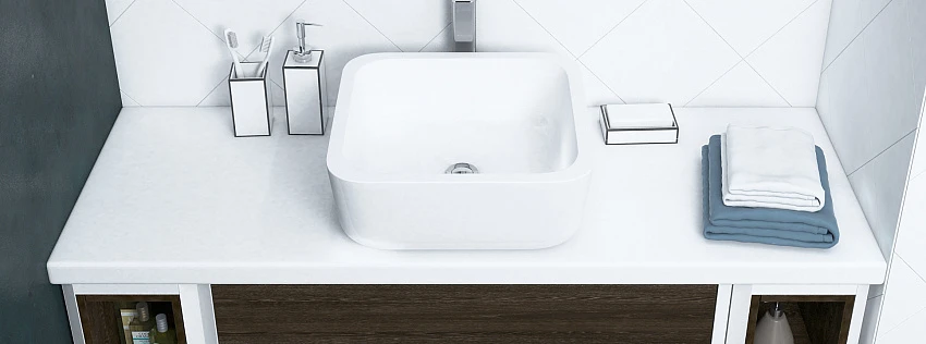 Столешница Aquaton Брук 120 (20+80+20)