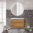Мебель для ванной BelBagno Etna H-60 80 подвесная, 2 ящика, Rovere Nature (раковина BB810/465-LV-VTR-BL)