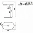 Мебельная раковина Creavit Minimal MN165 (40*65см) - превью 1