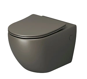 Унитаз подвесной Grossman Color GR-4411GSMS безободковый, хаки матовый