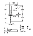Смеситель Grohe Eurocube E 36441000 для раковины, бесконтактный - превью 1