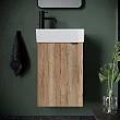 Мебель для ванной Sancos Mini 35 L подвесная, дуб галифакс натуральный - превью 1