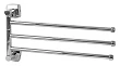 Полотенцедержатель Fixsen Kvadro FX-61302A-3 поворотный, тройной - превью 1