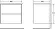 Тумба с раковиной BelBagno Pietra 60 stucco cemento leggero - превью 1