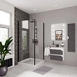 Душевой уголок Niagara Nova NG-6803-08 BLACK 90x90х190 квадратный, черный - превью 1