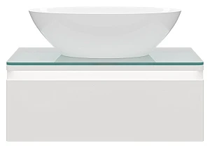 Тумба со столешницей Misty Скай 70 с подсветкой, белый