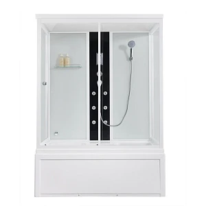 Душевая кабина Orans SR-86202W 150х90 профиль белый, стекло прозрачное