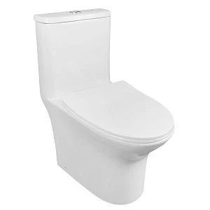Унитаз-моноблок Azario Sente AZ-8614 безободковый, с сиденьем микролифт