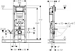 Инсталляция для унитазов Geberit Duofix UP 320 111.350.00.5 + шумоизоляция в подарок - превью 2