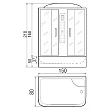 Душевая кабина River Wisla 150/80/55 ТН с поддоном - превью 2
