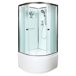Душевая кабина AvaCan D511, 110х110х208 см, стекло матовое, профиль хром
