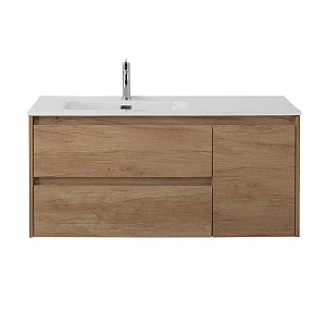 Тумба с раковиной Belbagno Kraft 100 L подвесная, Rovere Nebrasca Nature