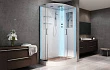 Душевая кабина AvaCan A102RLED, 120х80х220 см, стекло прозрачное, профиль хром - превью 2