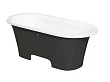 Ванна из искусственного камня Creto Aurora 170x80 черная - превью 2