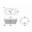 Акриловая ванна Delice Caresse DLR440101Bu 170х80 синяя матовая - превью 1