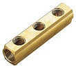 Коллектор Tiemme 1970005 1&quot; х 1/2&quot;, латунный, 3 выхода - превью 1