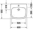 Раковина Duravit D-Code 23136000002 60 см Vital Med медицинская - превью 2