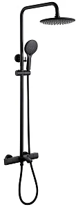 Душевая стойка Abber Thermostat AF8516B черная матовая