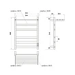Электрический полотенцесушитель Point Меркурий PN83856PGR 50x60 графит с полкой - превью 2