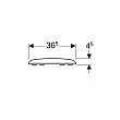 Крышка-сиденье Geberit iCon Square 571910000 с металлическими петлями - превью 2